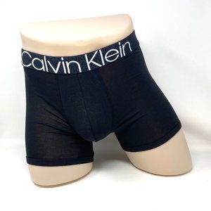 🌿SALE🌿 NEW Calvin Klein Reconsidered Boxer Brief Men's Black Cotton NB2688001
